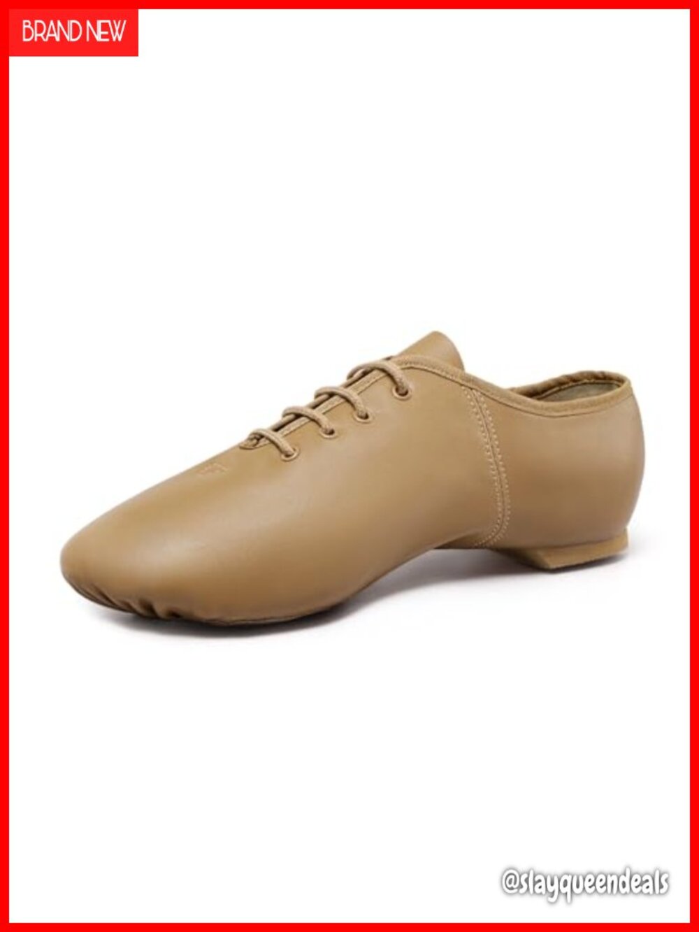 Leather Lace Up Jazz Dance Shoes Flexible EVA Insole Platform Heel